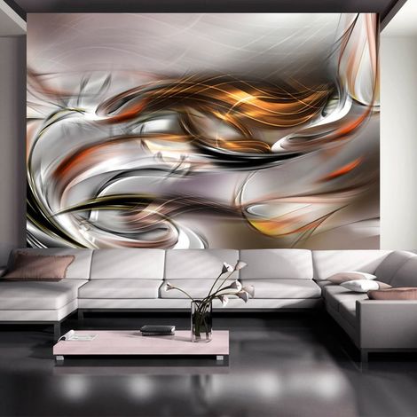 Papier peint nuage d'or - 300 x 210 cm (1/4)
