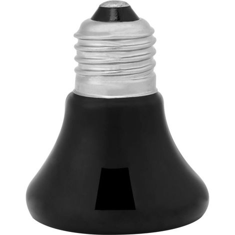 Élément chauffant infrarouge en céramique sans danger pour les animaux, idéal pour le soin des reptiles 24h/24, mini lampe chauffante pour reptiles, installation facile avec douille E27, céramique dur (1/5)