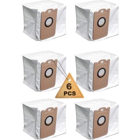 6er-Pack Proscenic M7 Pro Staubsaugerbeutel, wasserdicht, großes Fassungsvermögen für iHome AutoVac Nova Staubsauger (1/5)