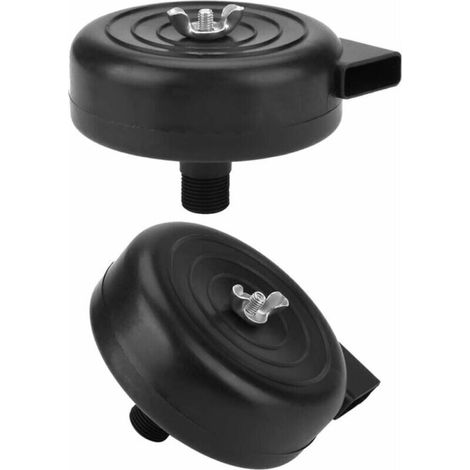 Filtre à air pour compresseur, 16 mm 3/8 pt filtre silencieux pour compresseur d'air à filetage externe (2 pièces, 16 mm). (1/4)