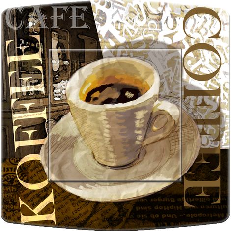 Interrupteur décoré café