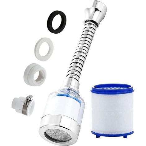 10er-Packung Strahlregler für Wasserhähne, M18,5-Strahlregler, Kunststoff-Strahlregler, Strahlregler mit 2 Strahlreglerschlüsseln, Wassersparer für Küchen- und Badezimmerarmaturen (1/5)