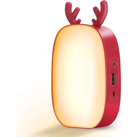 MINKUROW Lampada Per La Protezione Degli Occhi A Led Per Bambini - Lampada Per Conigli E Cervi - Ricarica Usb Con Luce Notturna (1/5)