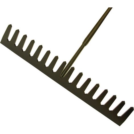 Asphalt Rake 16 Flat Teeth - Tubular Steel Shaft Handled ROU68510 (1/2)