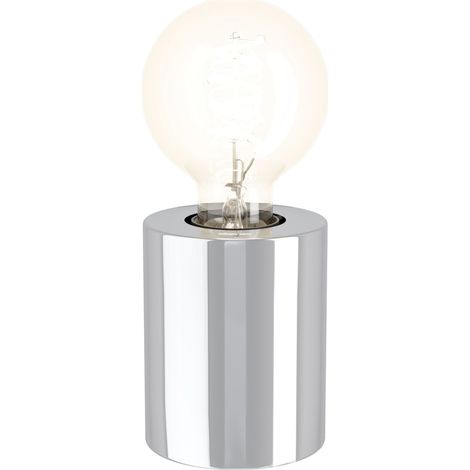 Eglo Tischleuchte Murama E27 Ø8 cm chrom Lampen (1/3)