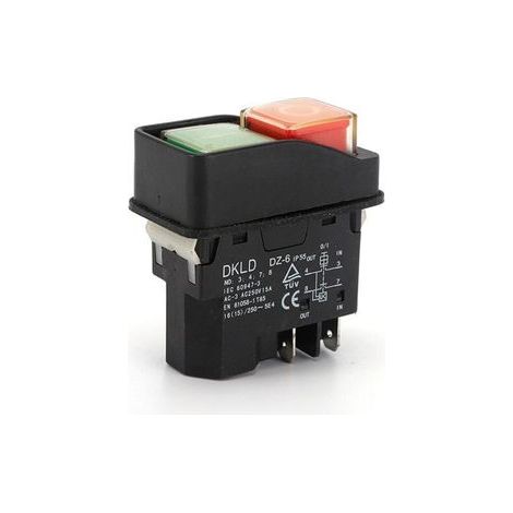 Interrupteur magnétique DZ-6, bouton d'alimentation à 5 broches Compatible avec les mini-mélangeurs DKLD et les outils électriques de la série KJD17 Commande du moteur avant/arrière (1/4)