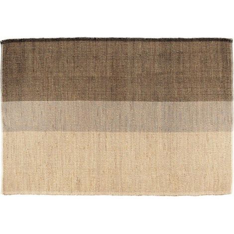 Tapis de Salon Rectangulaire Coloris Carbone 120 x 170 cm Décoration Intérieure - PANGIVO