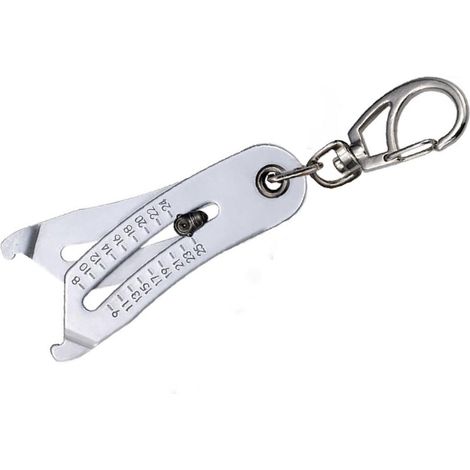 Outil de vérification de filetage portable et précis, porte-clés, pour écrous et vis. Outil de mesure rapide à main pour équipements mécaniques. (1/5)