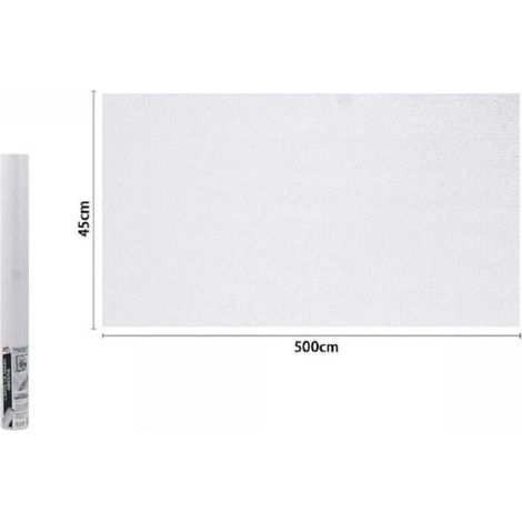 YMYNY Rouleau de film adhésif blanc 45 cm x 5 mètres pour papier peint meuble 71115 -