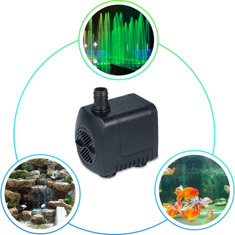 Lumière LED pompe Submersible 800L/H Ultra-silencieuse Aquarium étang réservoir piscine fontaine d'eau prise AU (1/5)