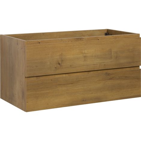 Meuble sous lavabo Angela 100cm - Badplaats - chene – Armoire de (1/5)