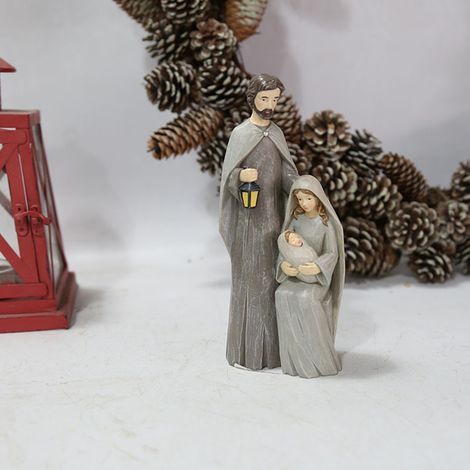 Figurines de Crèche de Noël en Résine - Ornements Traditionnels de la Nativité, Statue de la Naissance de Jésus (1/5)