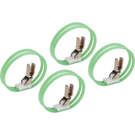 Lot de 4 pieds presseurs T350 à double anneau, plastique, pour machine à coudre industrielle, accessoire de couture professionnel (1/5)