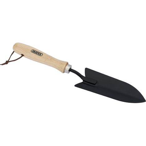 1 - Transplantoir - Acier Carbone - Manche Bois Dur - Outil De Jardinage Pour Plantation Et Rempotage - Noir - 12,5cm