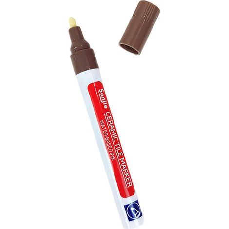 Stylo de remplissage de joints étanche pour carrelage. Accessoires de remplissage légers pour la restauration des joints brunis des murs et des sols carrelés. (1/5)