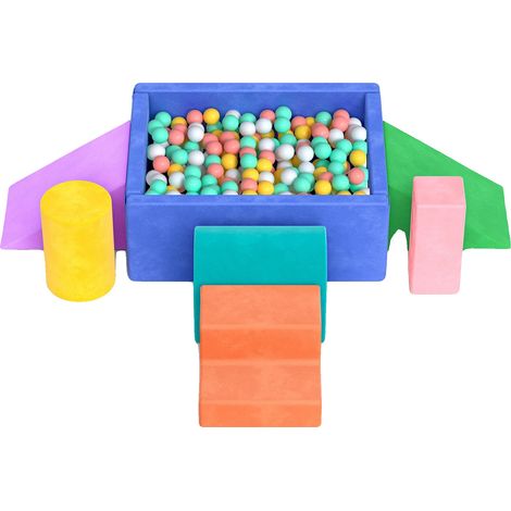 Kit d'assemblage, matériau en mousse souple, utilisation en aire de jeux intérieure, Couleur mélangée (1/5)