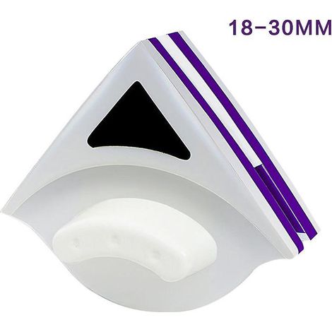 Nettoyeur de vitres magnétique double face robuste avec poignée ergonomique pour le nettoyage des surfaces vitrées (18-30 mm) (1/4)