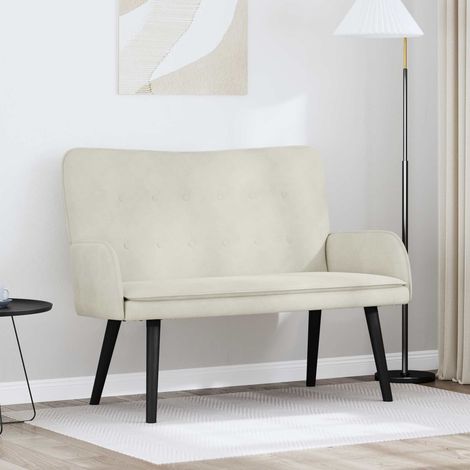 Sofá de 2 Plazas Crema 115 x 61 x 87 cm PWNEDBYLORD666YWH
