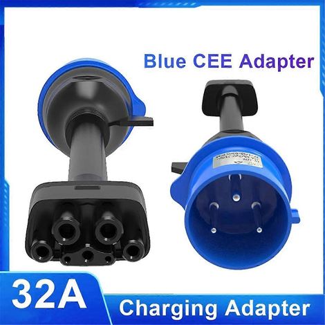 Adaptateur CEE pour Tesla Model 3, Model X, Model S, Model Y - Compatible avec les bornes de recharge EV (1/5)