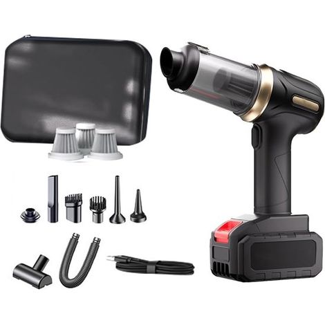 Akku Autostaubsauger 4 in 1 28.000 Pa Schwarz (1/2)