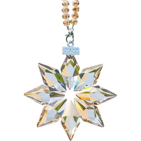 Pendentif Cristal Flocon De Neige - Pour Rétroviseur Intérieur Automobile - Forme Octogonale - Décoration Intérieure Voiture - 1 Pièce (1/3)