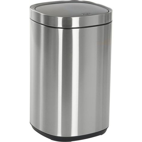 Papelera Inox Pp 30X30X51 30L Touch Mate Plateado (1/5)