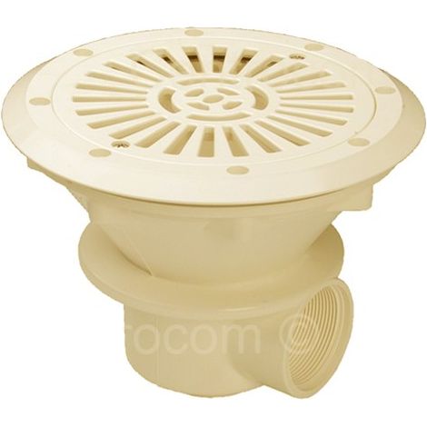 Pièce à sceller piscine - Bonde de fond Prestige Liner/Coque - Grille plate - Sable de AstralPool