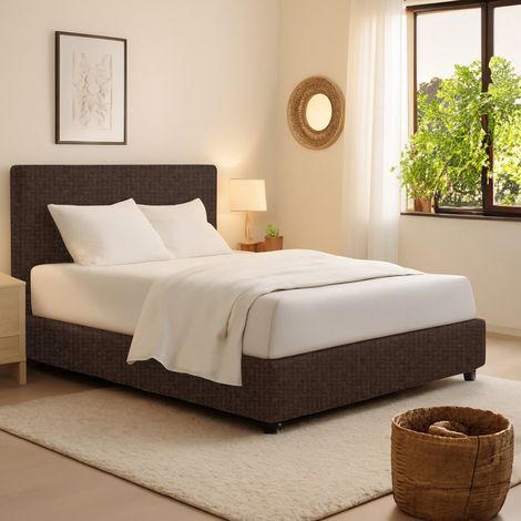 Cama Individual Rugby, Desenfundable, Hecho en Italia, Marrón (1/5)