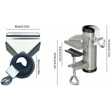 Nazalus-Vente chaude-Support Parasol Balcon, Support pour Table Parasol Accessoires, Support de Parapluie pour Table de Balcon, Support à Parasol Fixation de Parasol, pour Balcon barrière Garde-Corps (1/5)