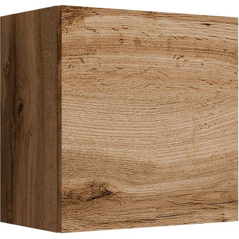 Armario de pared Vilrin I, Roble wotan, 50x50cm, Número de puertas: 130cm, Estanterías, Aglomerado laminado