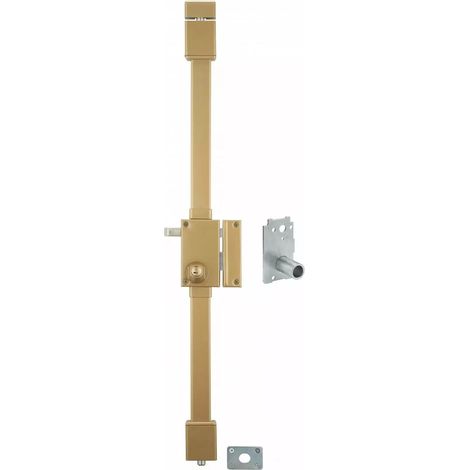 Thirard – Serrure multipoint en applique A2P à tirage – 3 points de verrouillage – Cylindre Ø23mm – Axe 45mm – 4 clés – Pour portes jusqu'à 45mm (1/3)