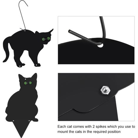3 x Effaroucheurs mentaux pour chats - Lutte antiparasitaire - Éliminez les nuisibles - Effaroucheur de jardin (1/5)