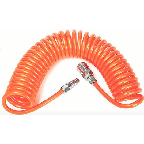 TUBO TUBI ARIA COMPRESSA SPIRALE 18 MT METRI FLESSIBILE COMPRESSORE RACCORDO 186