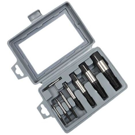 Lot de 8 extracteurs de vis, outil d'extraction de vis, tournevis à gauche, extracteur de vis (kit d'extracteurs de vis) (1/5)