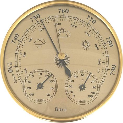 Baromètre, thermomètre et hygromètre 3 en 1, station météo murale, hygromètre portable (1/5)