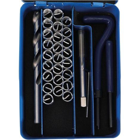 Kit de Réparation de Filets M10 x 1,25 mm - 29 pcs - Réparation Précise et Durable, Acier, Pro - D-Work (1/5)