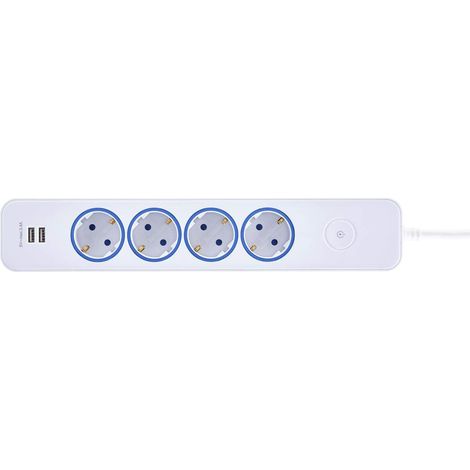 Multiprise 4 Prises USB 2 Prises avec Interrupteur et Protection Contre Les surcharges (1/5)