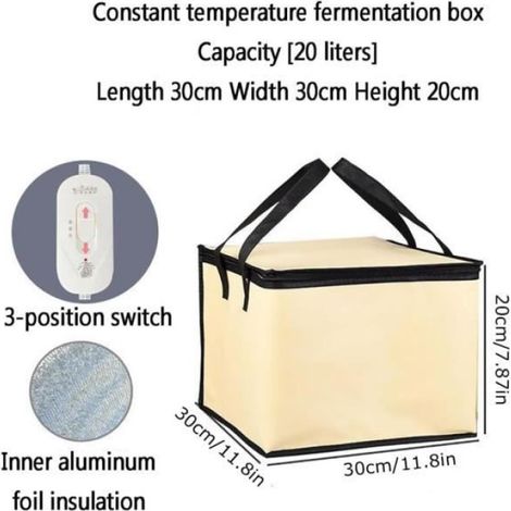 Étuve de Pâte - Artisanale - Contrôle de Température - Isolation Thermique - Beige - Unitaire (1/4)