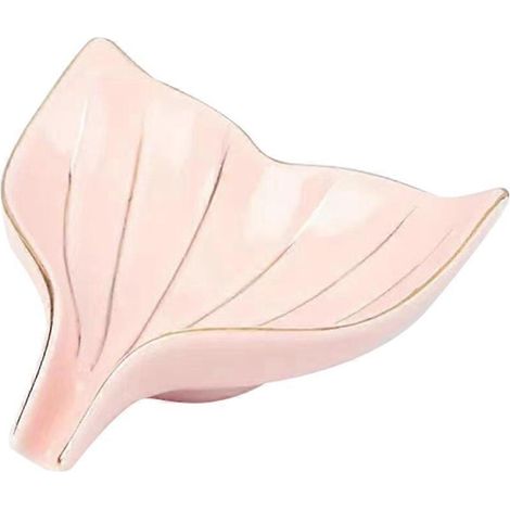 Seifenschale, selbstentleerender Schmuckhalter, Fischschwanz-Seifenschale (rosa)