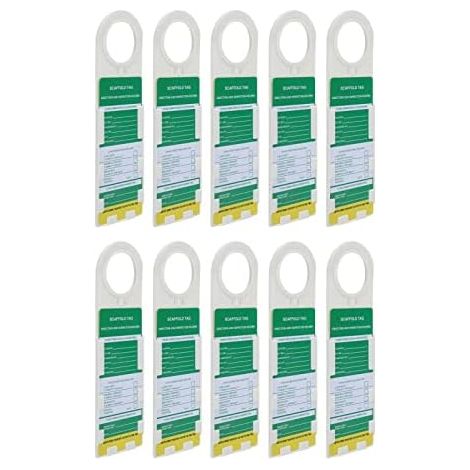 Étiquette D'échafaudage, étiquette de Signe D'entretien D'attention de Verrouillage D'ABS de 10PCS pour la sécurité Industrielle Chimique électrique (1/5)