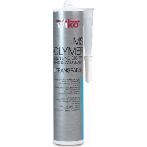 Adhésif/étanchéité polymère MS WIKO, 290 ml, transparent