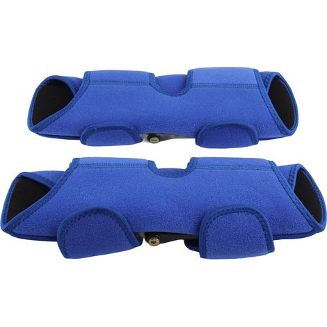 Atmungsaktive Kniebandage mit Gelenkstabilisator, blau (1/5)