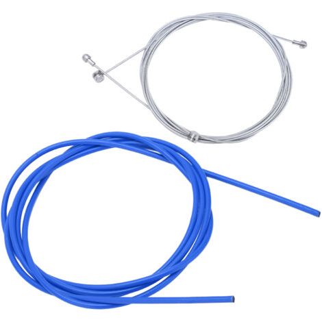 Kit de câble et gaine de frein de vélo BOLANY - Haute résistance bleue 5 mm (1/5)