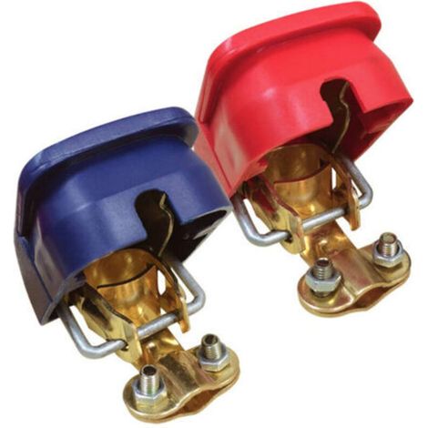 2 Paires Cosse Batterie, Cosse Bornes de Batterie de Voiture Connecteurs à Dégagement Rapide de la Batterie, Cosses Batterie Serrage Rapide 12v Cosse Batterie Voiture pour Voiture/Bateau/Campi (1/5)