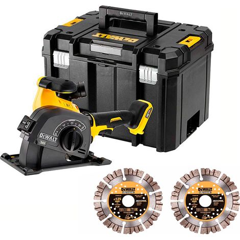 DeWalt DCG200NT-XJ 54v XR FLEXVOLT Brushless Wall Chaser Tstak Case 2 x Disc (1/6)