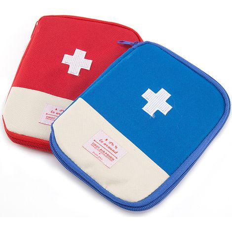 Mini Kits De Premiers Secours Portables, Trousse Secours Portable Kit, Mini Trousse De Secours Vide, Sac De Stockage De Médecine Pour Activités De Plein Air, Sport, Camping, Randonnée Lot De 2 (1/5)