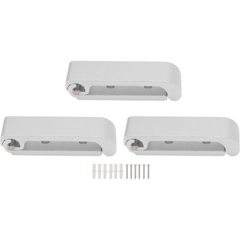 3 pièces patères pliantes en alliage d'aluminium crochet mural pliable pour bureau chambre salon salle à manger cuisine salle de bain (1/5)