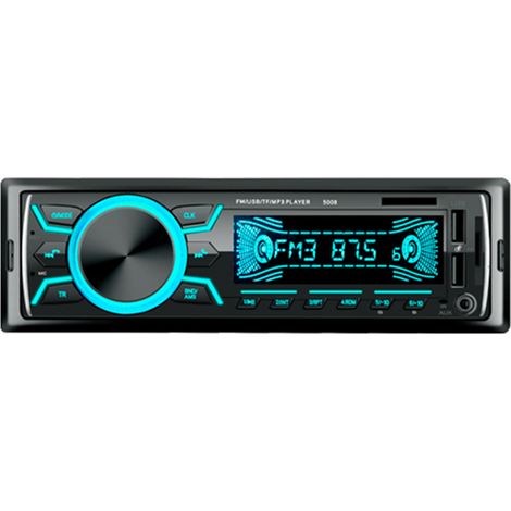 Decdeal – Radio stéréo voiture Bluetooth 7 couleurs LED – Dual USB Quick Charge – MP3 WMA AUX-IN TF A2DP – 60W puissance – Appels mains libres (1/5)