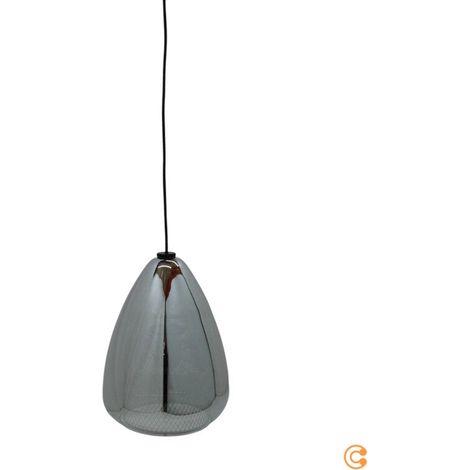 [GEBRAUCHT] B-Ware Fabas Luce Hängeleuchte Pendelleuchte Britton rauchgrau Glas Metall E27 LED 1flg (1/2)