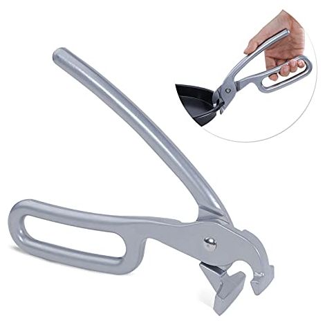 Pizzablechklemmen für tiefe Pizzableche – robuste Klemmen aus Aluminiumguss – ideal zum Herausnehmen heißer Pizzableche aus der Mikrowelle (1/5)